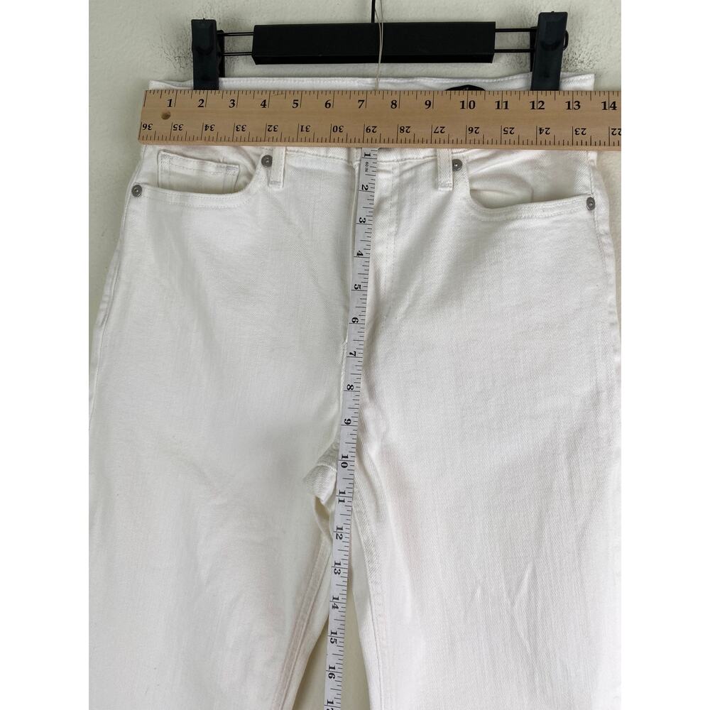 Banana Republic High Rise Straight Leg Jeans White Wash Petite 28 - Picture 10 of 12